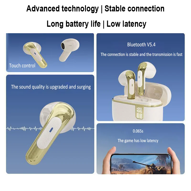 Auriculares Bluetooth TWS Inalámbricos con Reducción de Ruido ENC