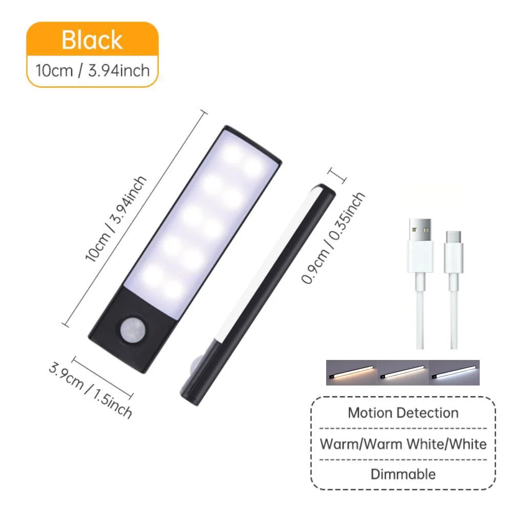 Luz LED para Gabinete con Sensor de Movimiento 3 Colores
