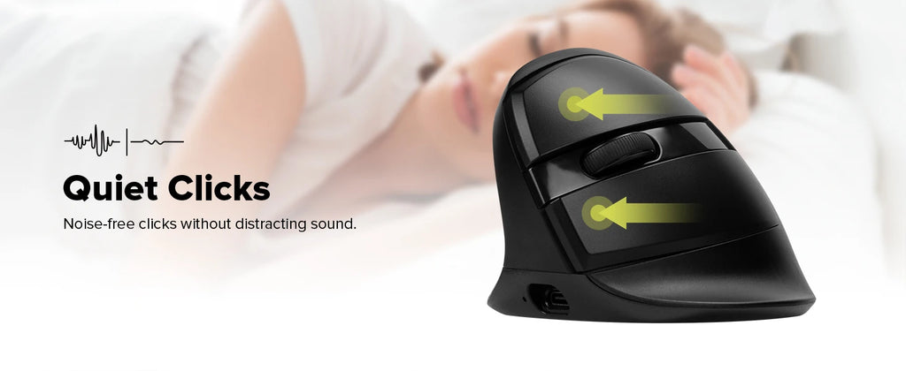 Delux M618ZD Ratón Vertical inalámbrico ergonómico de mano izquierda Bluetooth 2,4 GHz recargable silencioso clic ratones para oficina mano pequeña