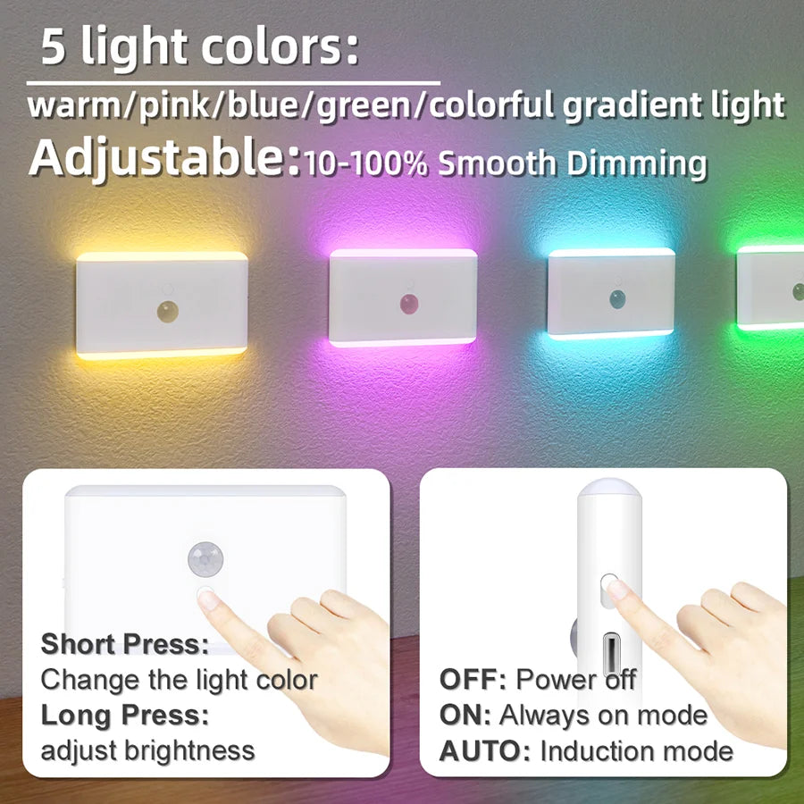 Lámpara de Pared LED Nocturna Recargable Cocina