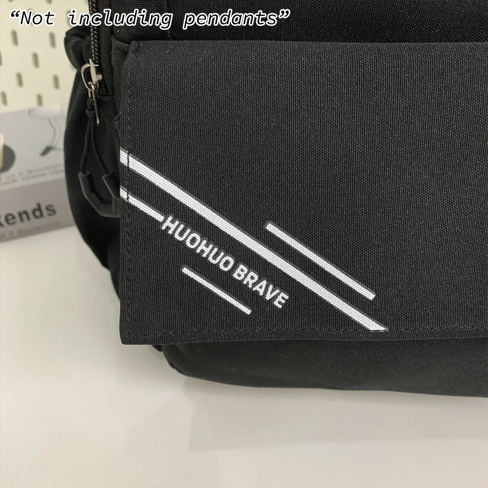 Mochila de Nailon de Gran Capacidad con Bolsillo Oculto, Mochila Escolar Resistente, Bolso Casual para Uso Diario y Viajes