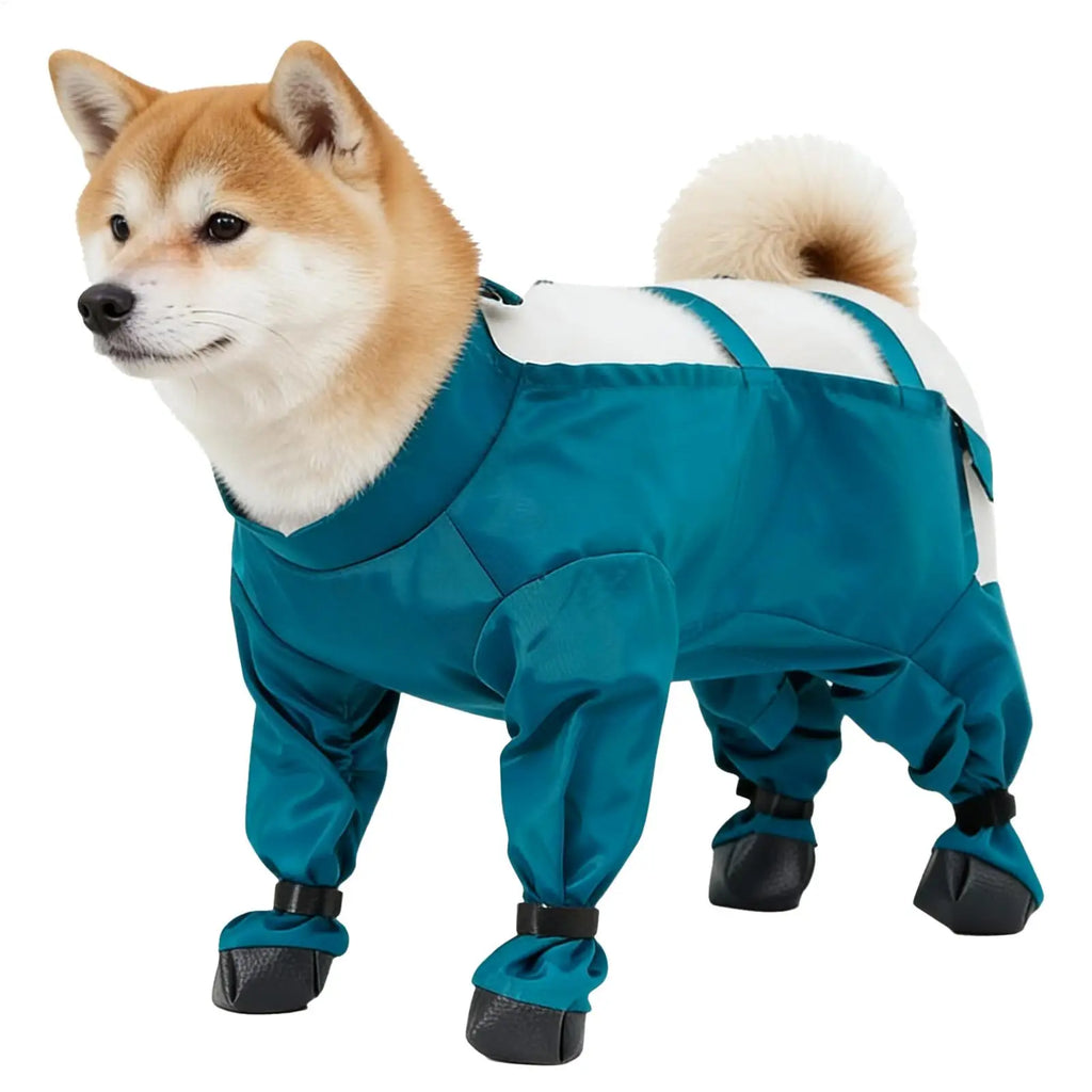 Traje de Nieve para Perro con Botas Incorporadas y Tiras Reflectantes