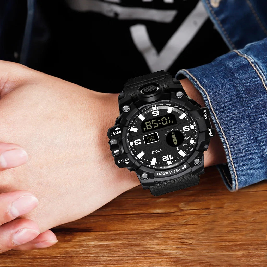 Reloj Deportivo Digital LED YIKAZE Militar Multifuncion