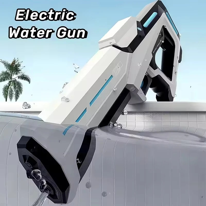 Pistolas de Agua Eléctricas Totalmente Automáticas para Adultos, Potentes, de Gran Capacidad, Juguete de Verano para Juegos al Aire Libre
