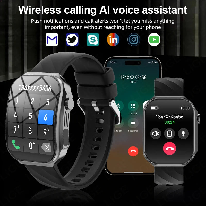 Reloj Inteligente Pantalla 2.2 Pulgadas Bluetooth