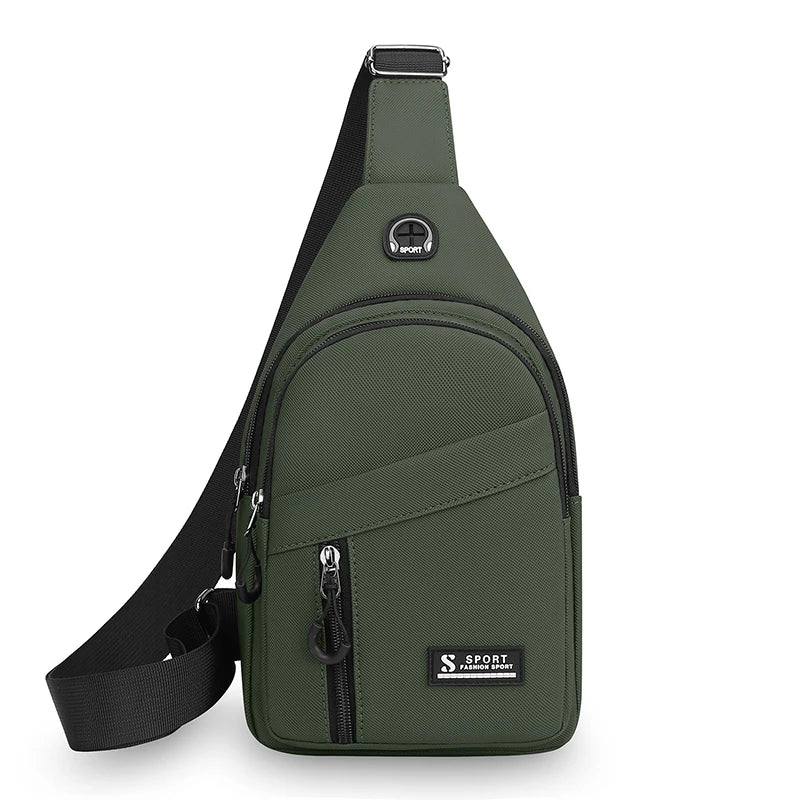 Bolso Cruzado Deportivo Ajustable Unisex para Pecho, Viajes y Senderismo