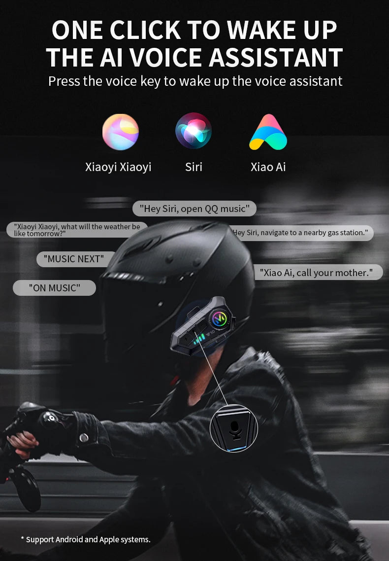 Y10 Kit Bluetooth para Casco de Moto Manos Libres