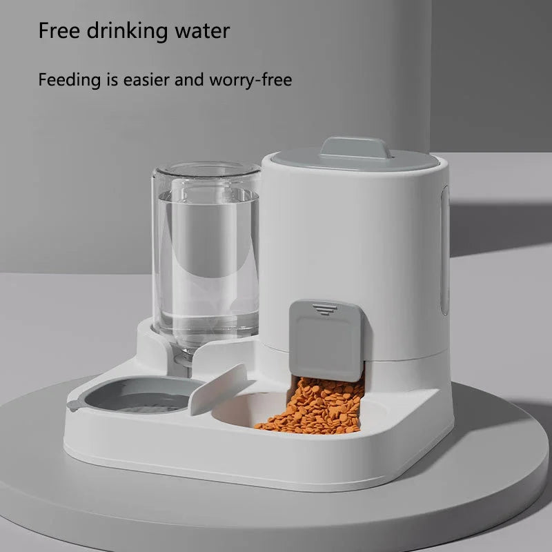 Alimentación y agua potable para mascotas, comida dos en uno, cuenco de agua potable y alimentación suave de gran capacidad, cuenco de comida para gatos, cuenco para perros