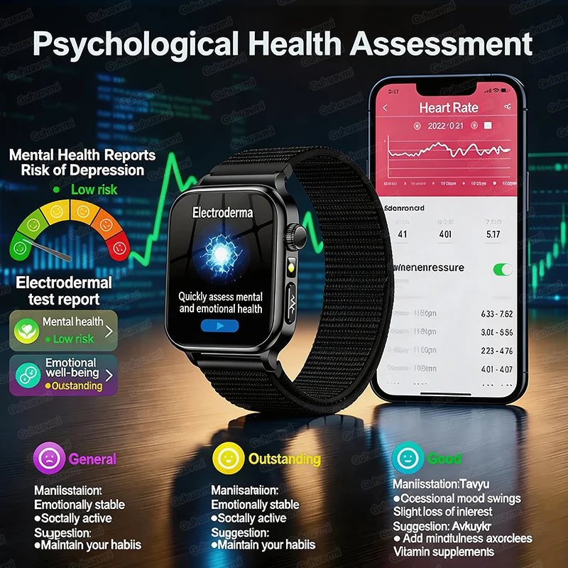 Reloj Inteligente Salud Grasa Corporal ECG