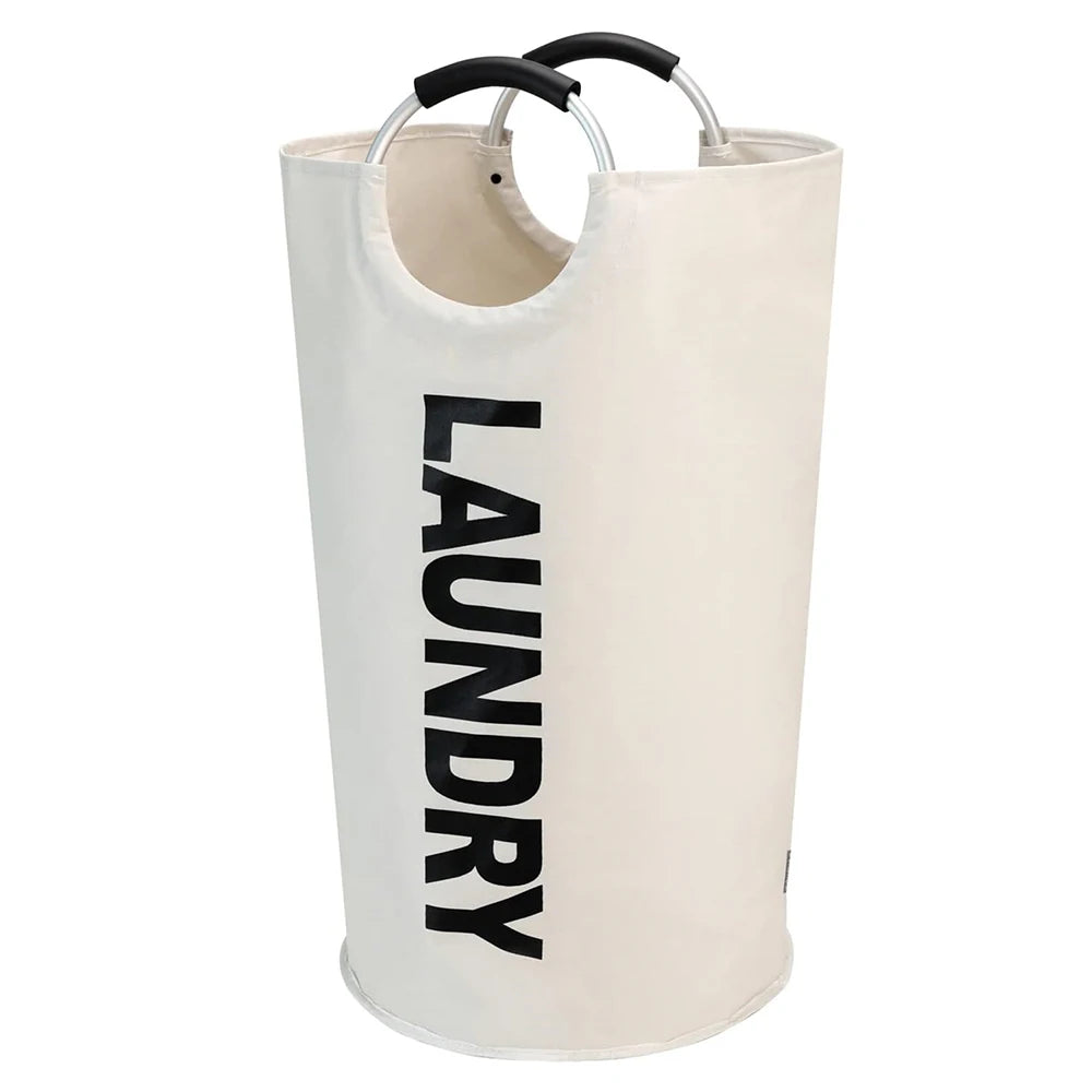Cesto de Ropa Grande LMETJMA de 90L, Cesto de Ropa Impermeable, Cesto de Ropa Plegable, Cesto de Ropa Alto y Plegable para la Familia