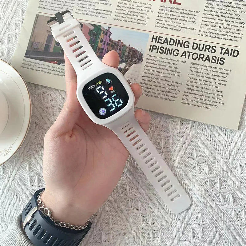 Reloj Deportivo Digital LED de Silicona Niños