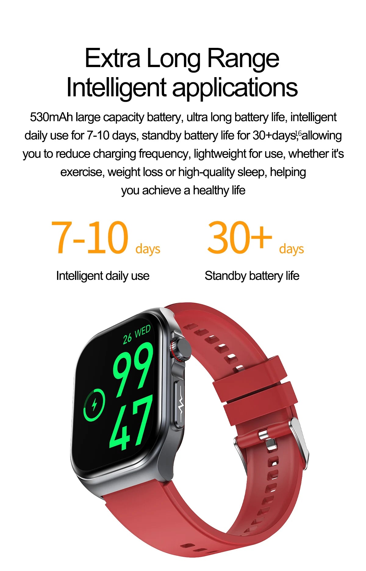 LIGE ET585 Reloj Inteligente AMOLED ECG