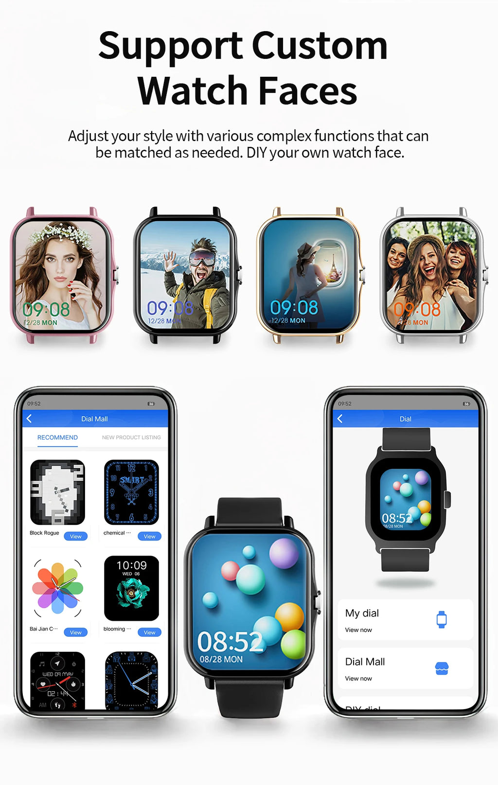 SIMSONLAB Reloj Inteligente Fitness Tracker