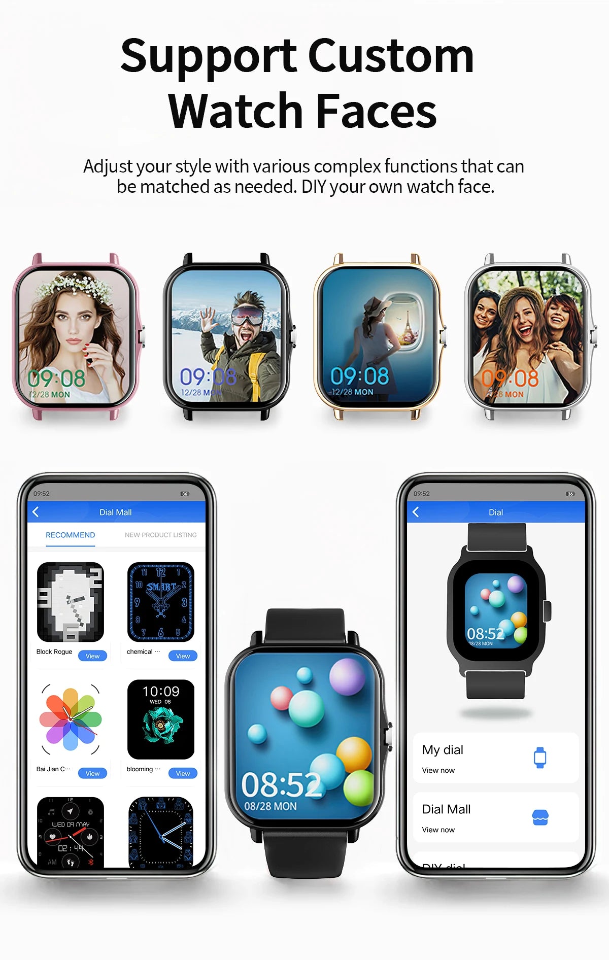 SIMSONLAB Reloj Inteligente Fitness Tracker