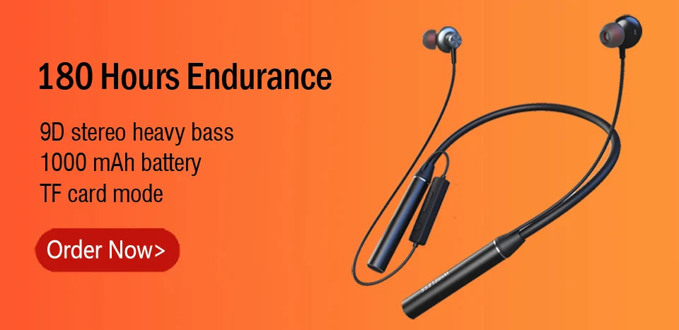 Auriculares Bluetooth Banda Cuello Deportivos TF