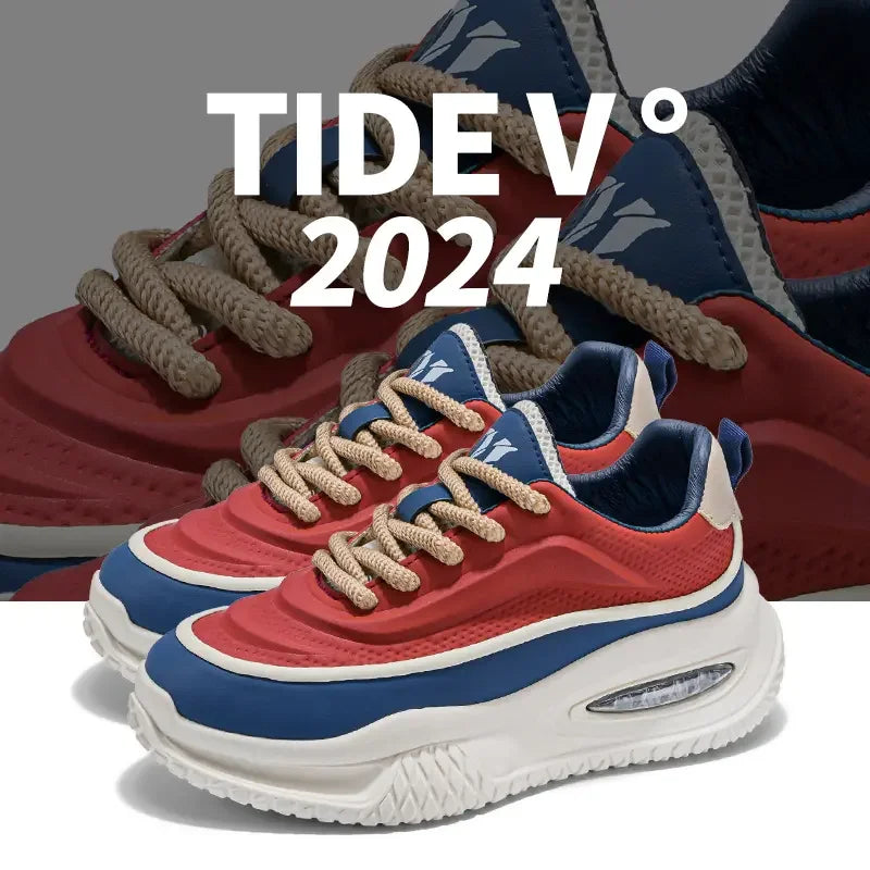 Zapatos Deportivos Casuales para Hombre, Zapatos de Skate con Suela Gruesa a la Moda, Zapatos Modernos y Cómodos para Hombre, Adecuados para Exteriores