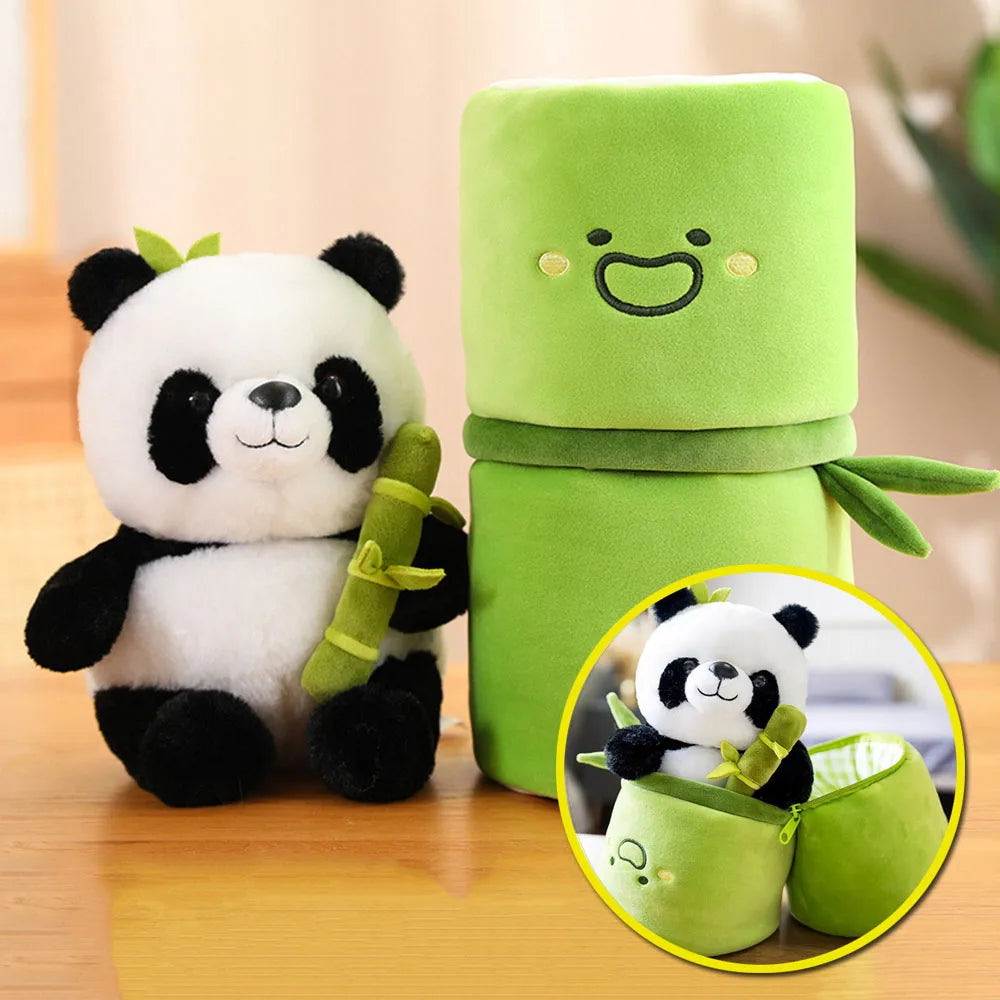 Peluche Panda de Bambú 25-38cm - Muñeco Suave para Niños