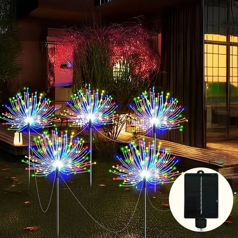Pack 6 Lámparas Solares LED de Jardín IP65 con 8 Modos