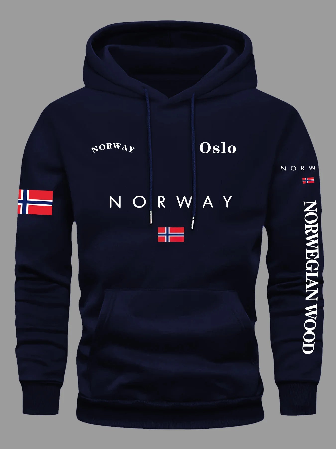 Buzo con Capucha Bandera de Noruega – Unisex Deportivo