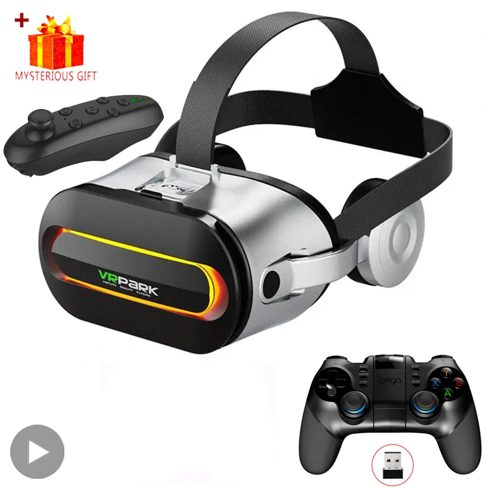 Viar 3D gafas de realidad Virtual VR auriculares dispositivos Bluetooth lentes de casco gafas Smartphone inteligente auriculares de teléfono juego móvil