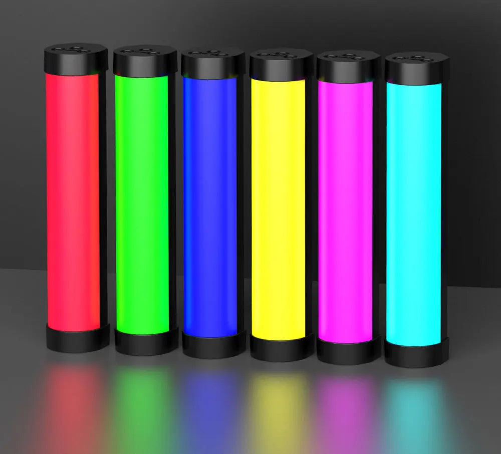 LUXCEO V8 portátil RGB luz de vídeo lámpara de jugador 2000mAh foto Video grabación Selfie iluminación luces de relleno para Vlog/YouTube