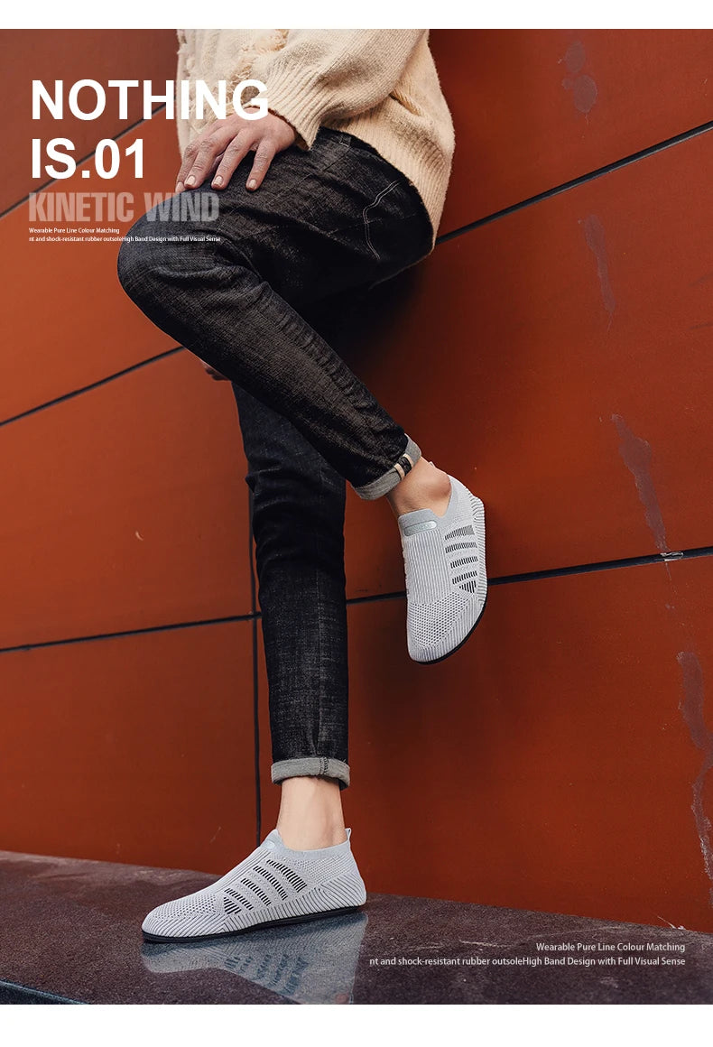 YRZL, mocasines de malla para hombre, mocasines para conducir, zapatos planos con parte inferior fina para caminar, mocasines informales antideslizantes transpirables, zapatos de verano para hombre