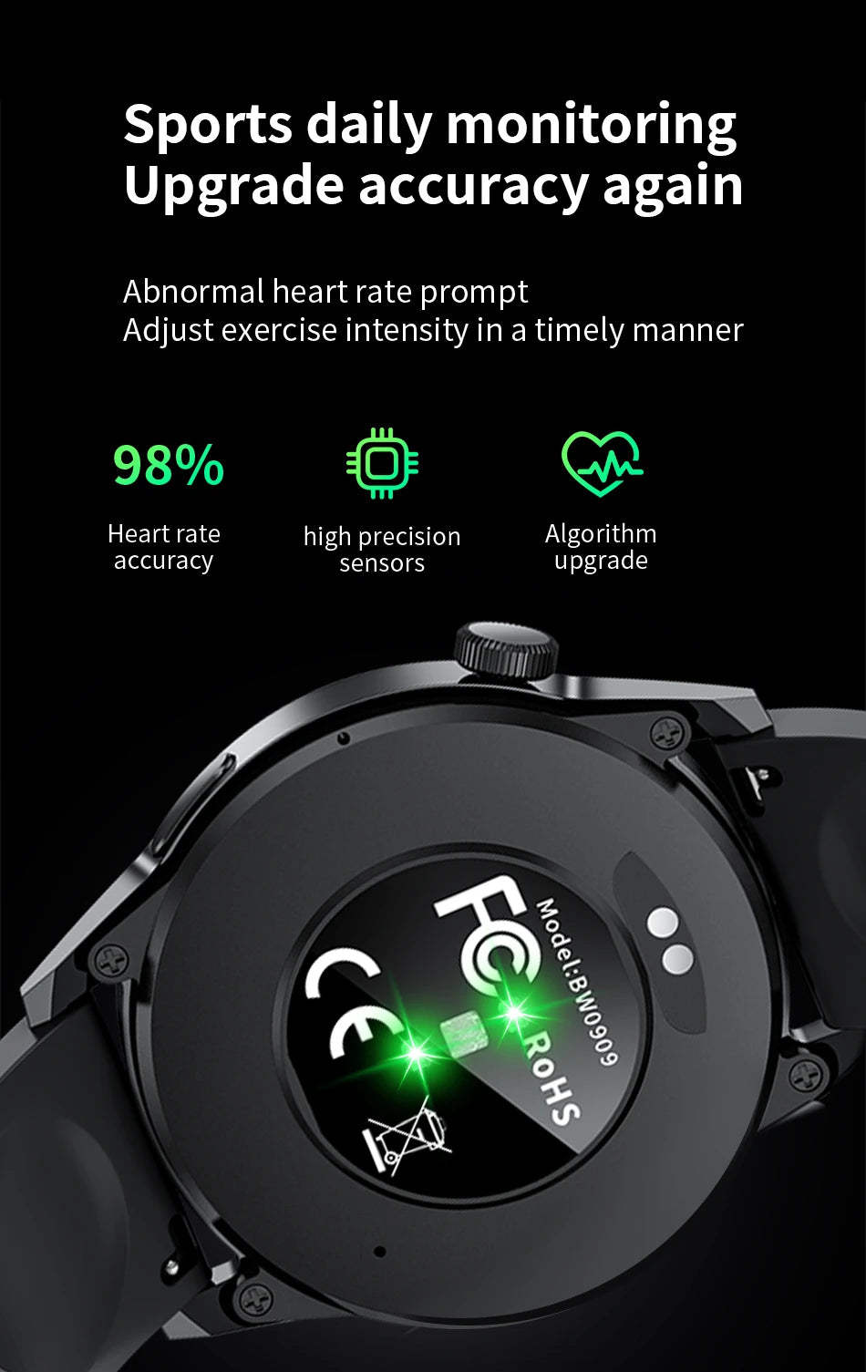 LIGE Reloj Inteligente HD 1.38 Bluetooth