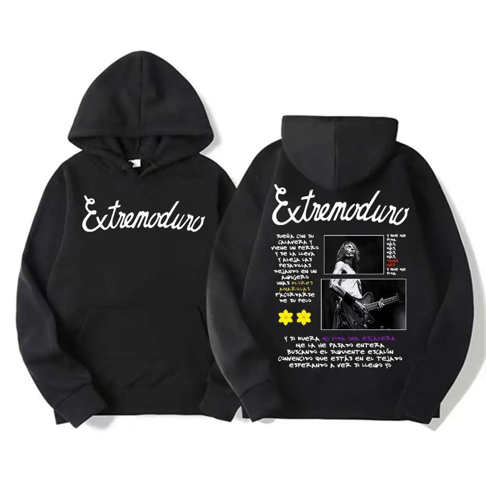 Buzo con Capucha Estampado Rock Punk - Estilo Urbano Oversized