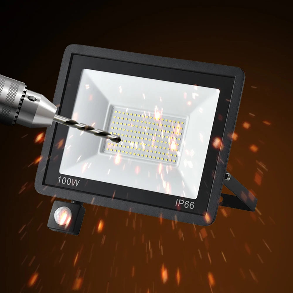 Reflector LED con Sensor de Movimiento IP66 para Exteriores 10W-50W