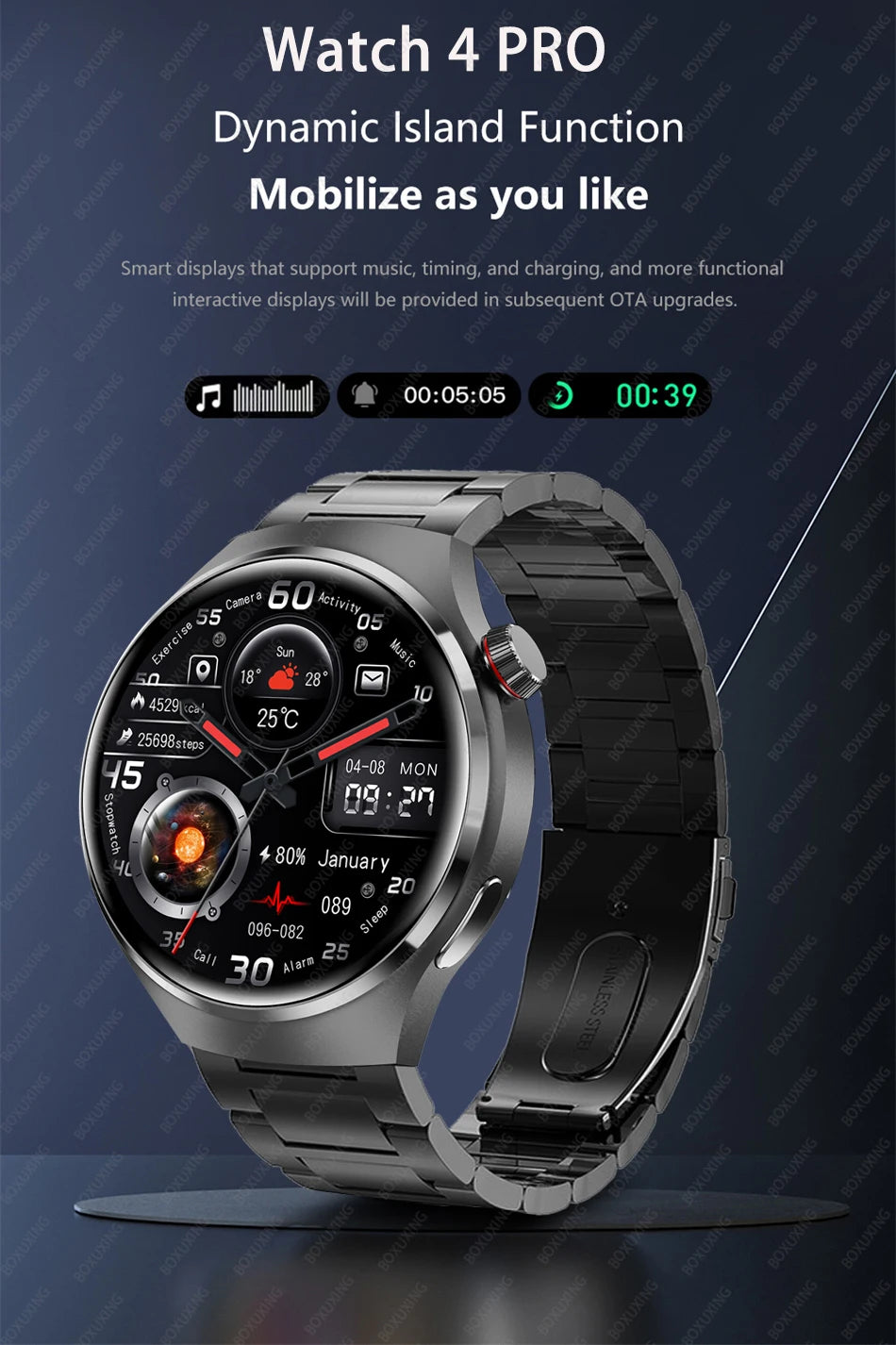 Reloj Inteligente 4 Pro GPS AMOLED Bluetooth