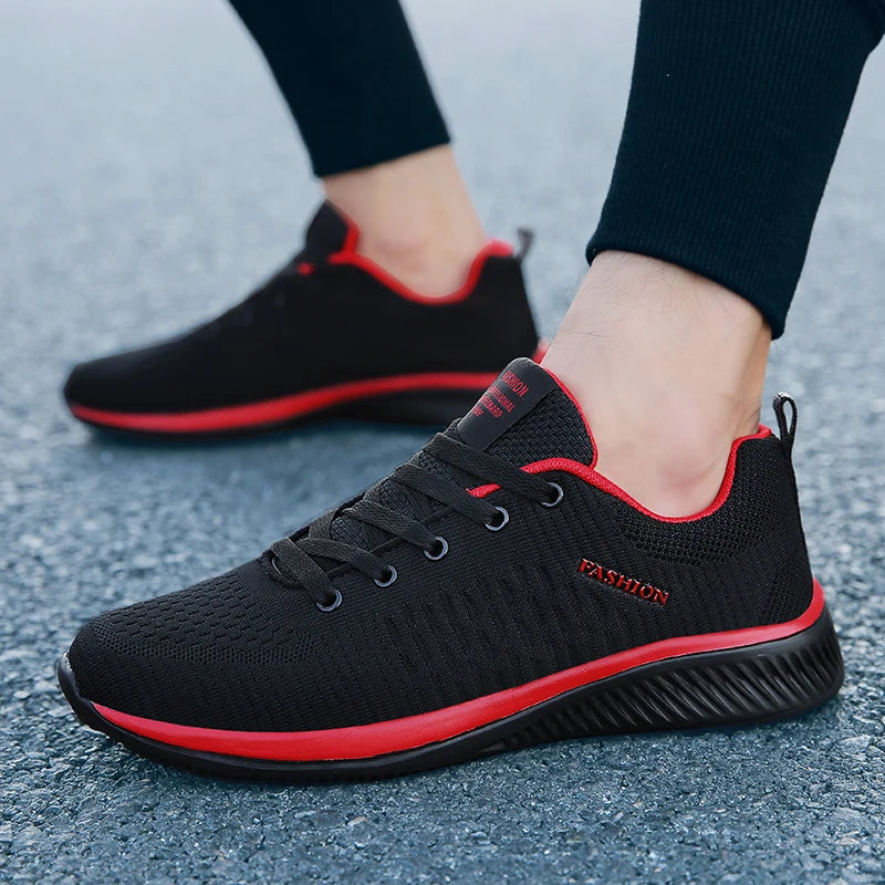 Zapatillas de correr para hombre, zapatos deportivos ligeros para caminar, zapatos informales transpirables de malla clásica, mocasines de moda para hombre, zapatillas de deporte para hombre