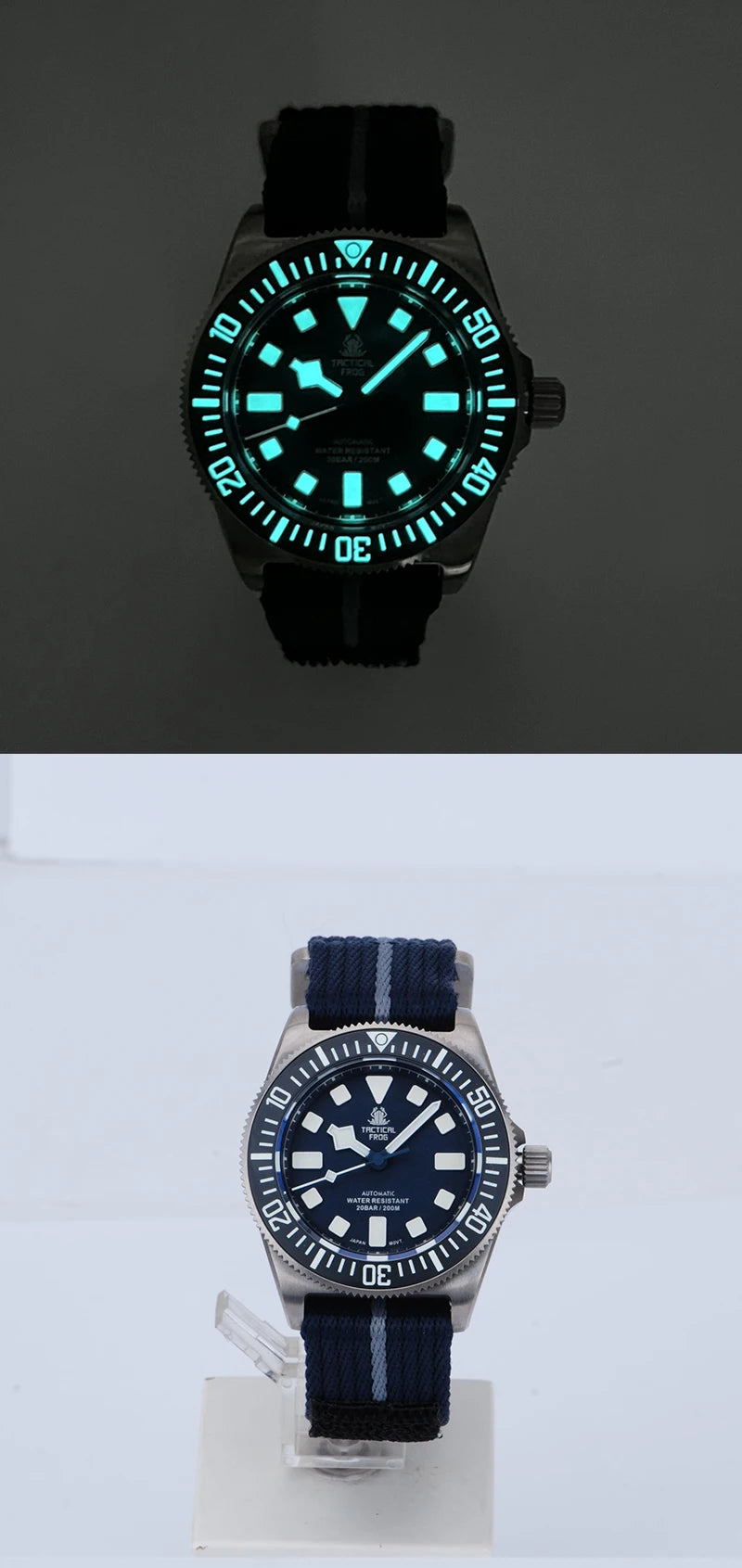 Reloj Mecánico Automático HEIMDALLR Titanio Buceo 200M Zafiro NH35