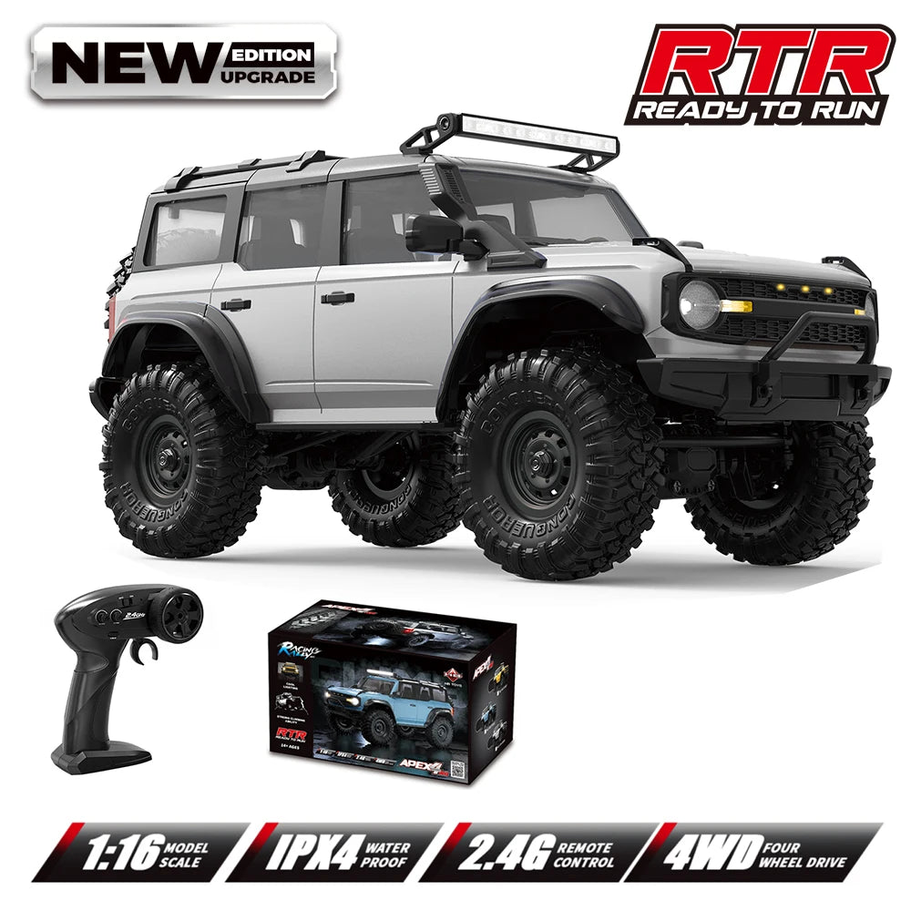 Coche RC 1:16 Monster Truck 4WD, Todoterreno Eléctrico, Regalos para Niños