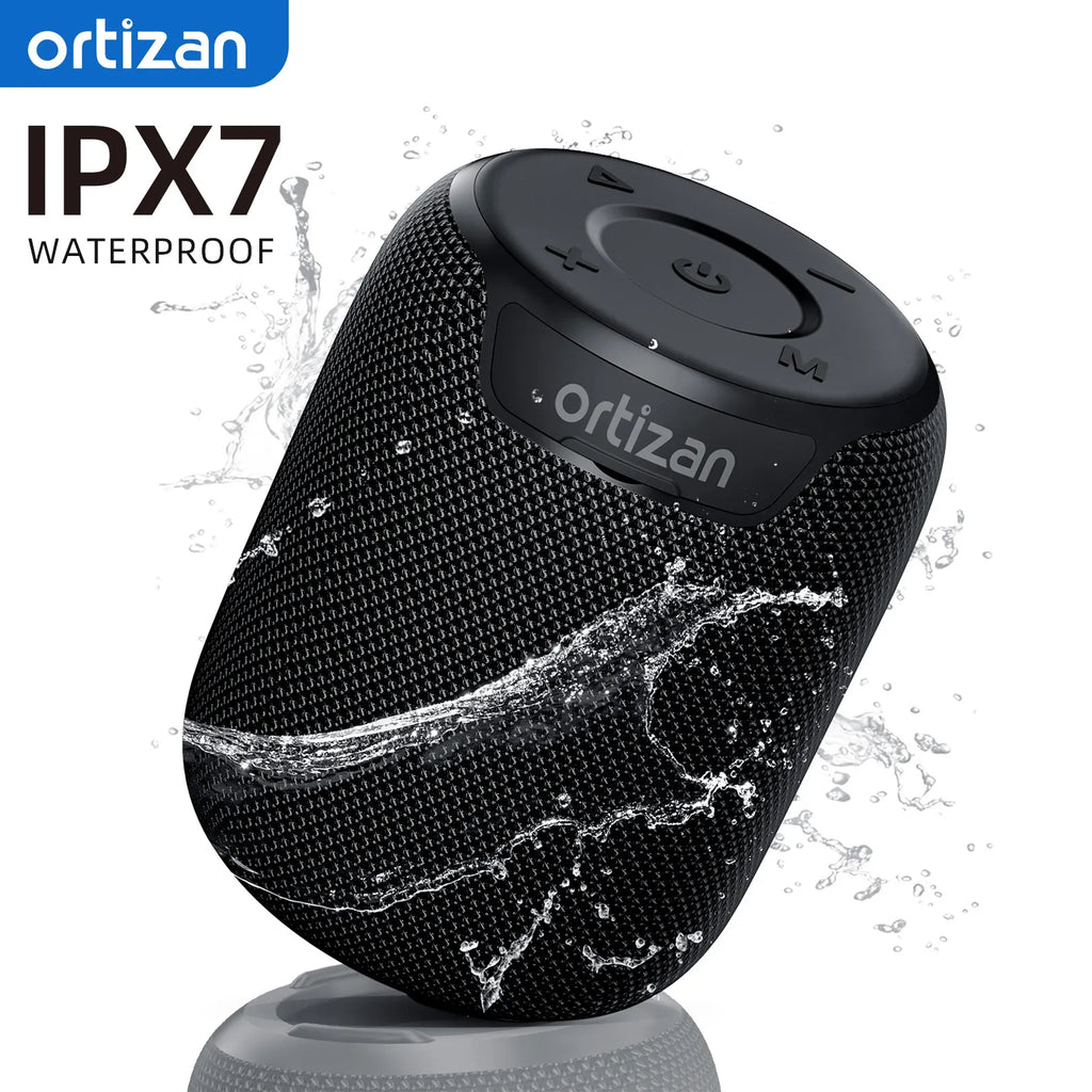 Ortizan Altavoz Bluetooth Portátil 15W IPX7 TF/AUX