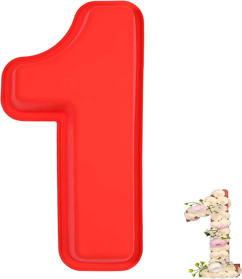 LMETJMA-Molde de pastel con números grandes 3D, 10 pulgadas, 0-9, moldes digitales de silicona para pasteles, formas para hornear para cumpleaños y aniversario de boda, JT131