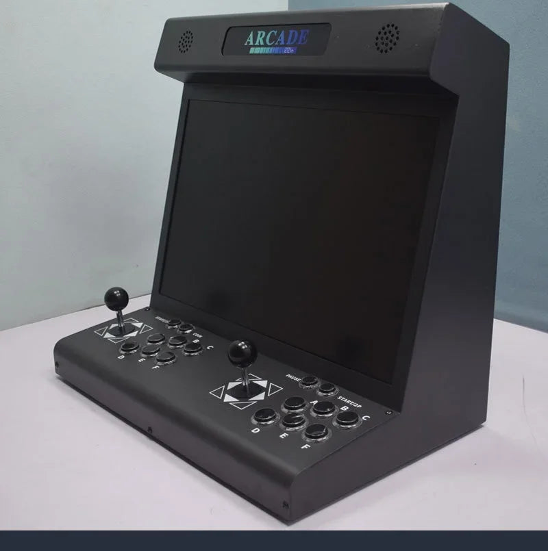Máquina de juegos de 22 pulgadas, máquina de juegos arcade de escritorio, máquina arcade integrada para el hogar, más de 23000 juegos, compatible con varios idiomas