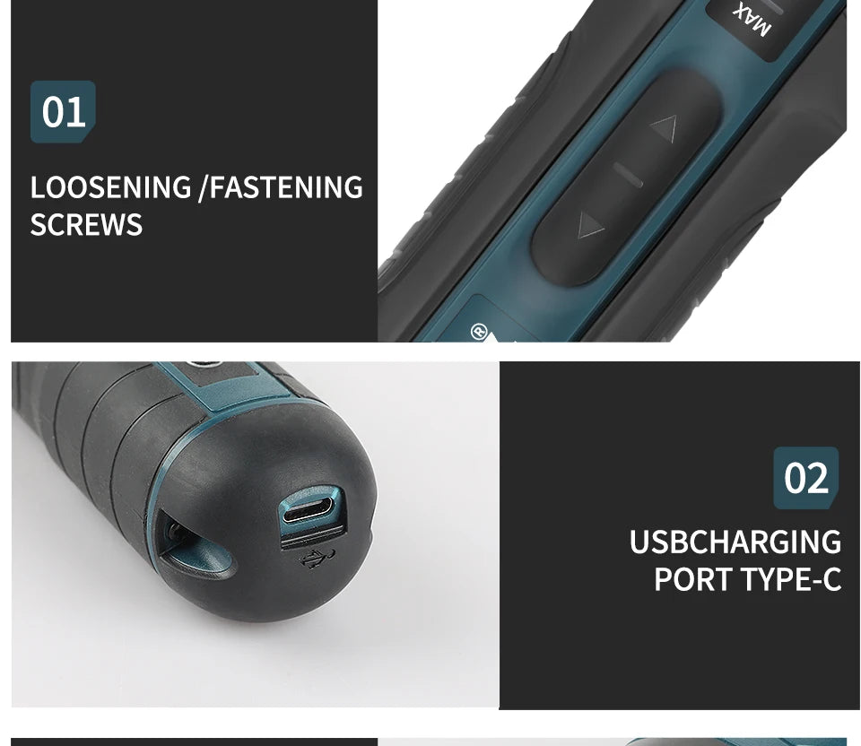 Destornillador Eléctrico Inalámbrico Makita |   3.6V 5N.m Torque |   Portabrocas de 1/4 de pulgada |   Batería de iones de litio de 1300 mAh. HT422