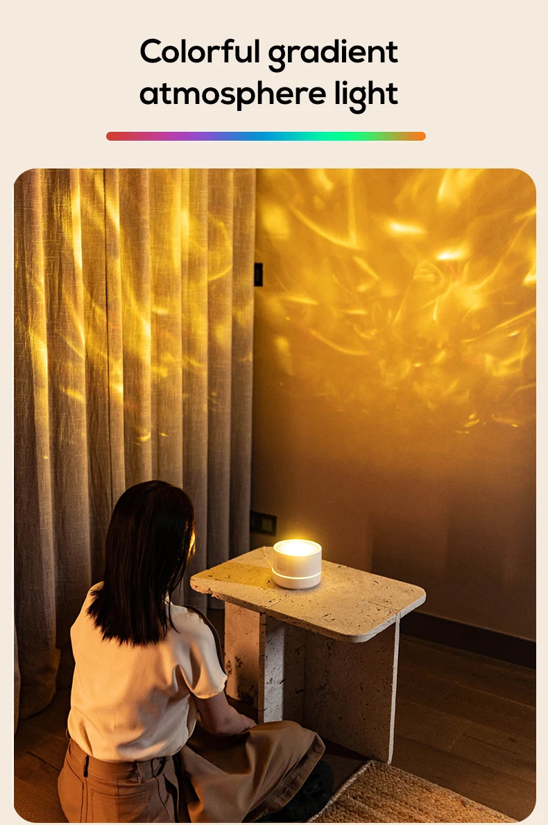 Difusor de aromaterapia 2 en 1, luz de proyección de cielo estrellado, difusor de aceites esenciales de 200ml, humidificador de niebla fría con luz colorida