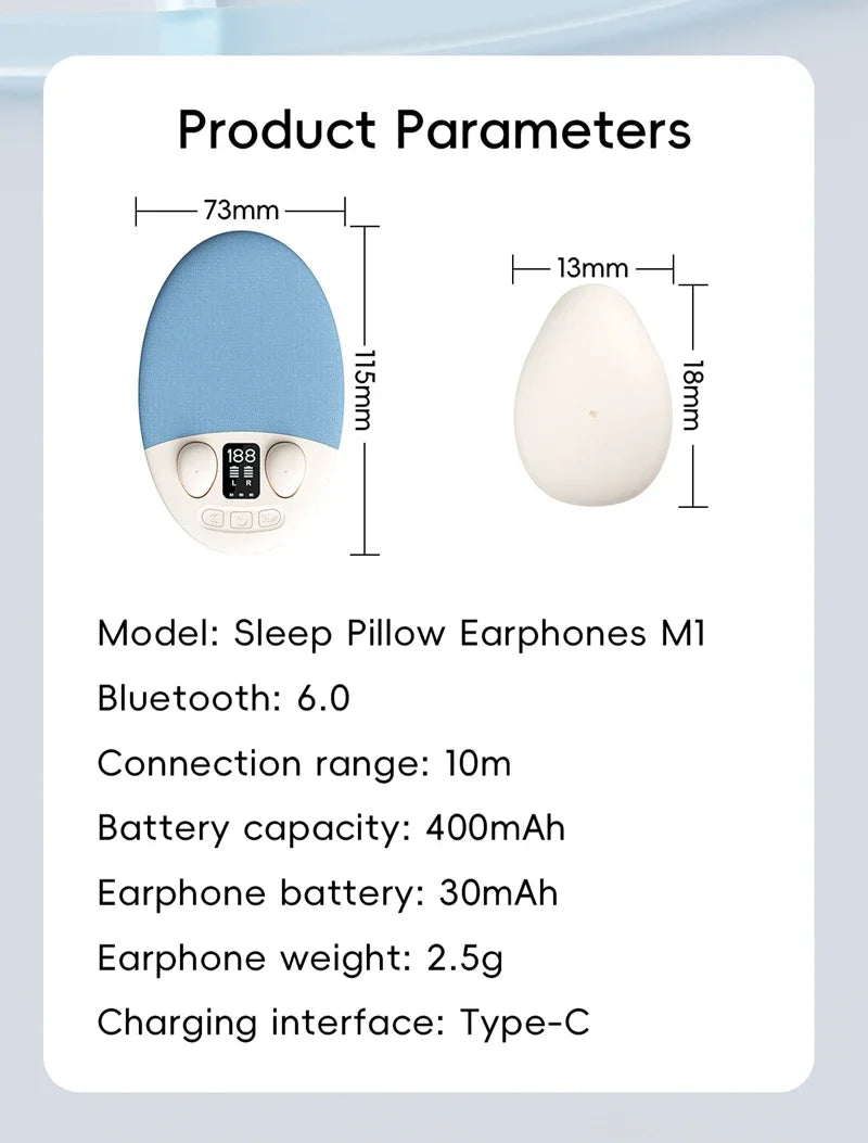 Auriculares Bluetooth 2 en 1 con Altavoz para Dormir de Lado