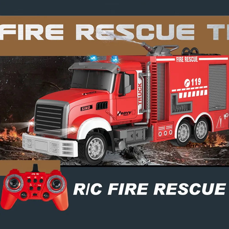 Camión de Bomberos RC 1:12 con Aspersor de Agua y Escalera
