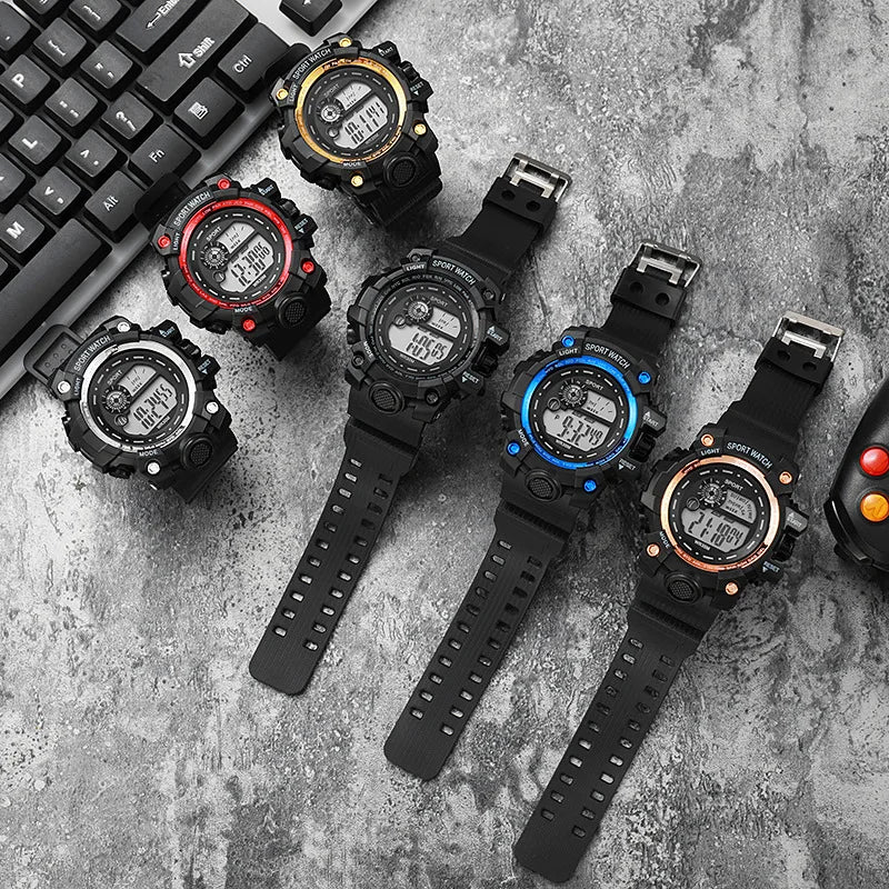 Reloj Deportivo Digital LED Fitness para Hombre
