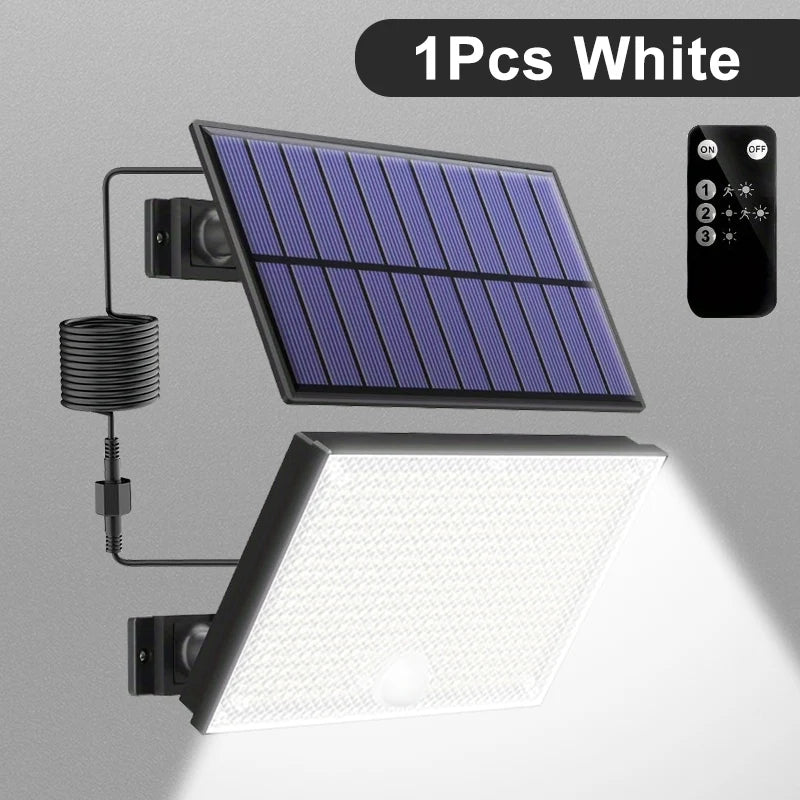 Luz Solar LED 400 con Sensor de Movimiento para Exterior