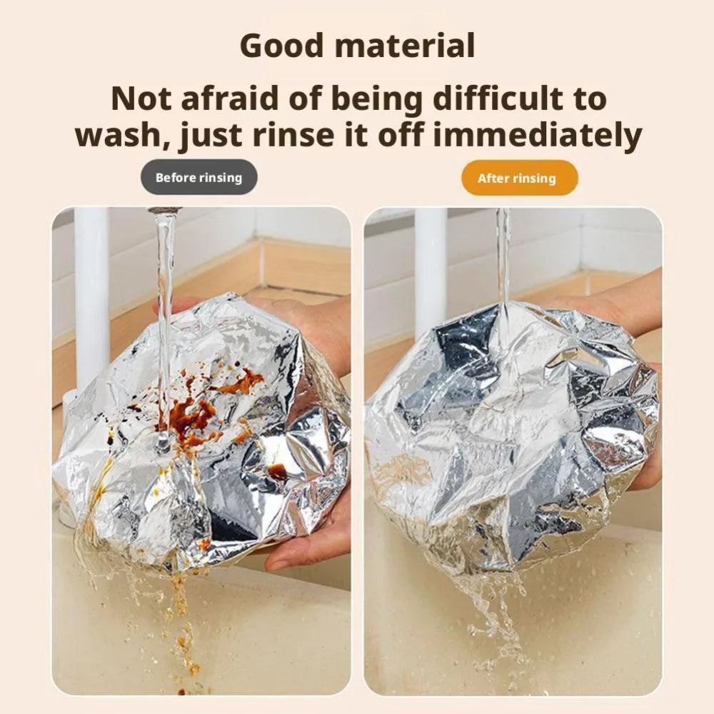 10-50 piezas de cubiertas reutilizables de aluminio para recipientes, aislamiento térmico y conservación del calor, aptas para alimentos, para horno, comida para llevar, picnic