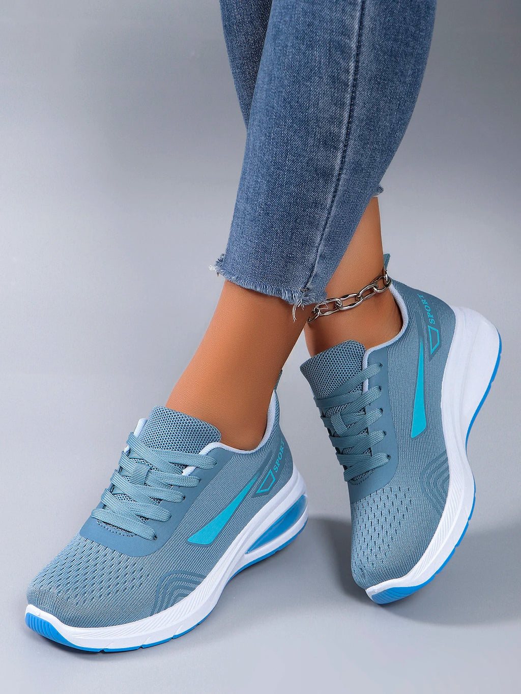 Nuevos zapatos deportivos de primavera para mujer, zapatos deportivos informales a la moda, transpirables, ligeros, antideslizantes, resistentes al desgaste, zapatos planos