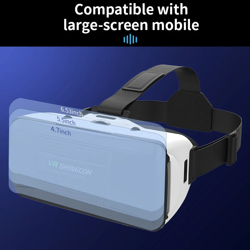 Gafas de Realidad Virtual 3D para Teléfono Móvil, Casco con Lentes para Smartphone, Dispositivo de Realidad Virtual, Visor para Celular