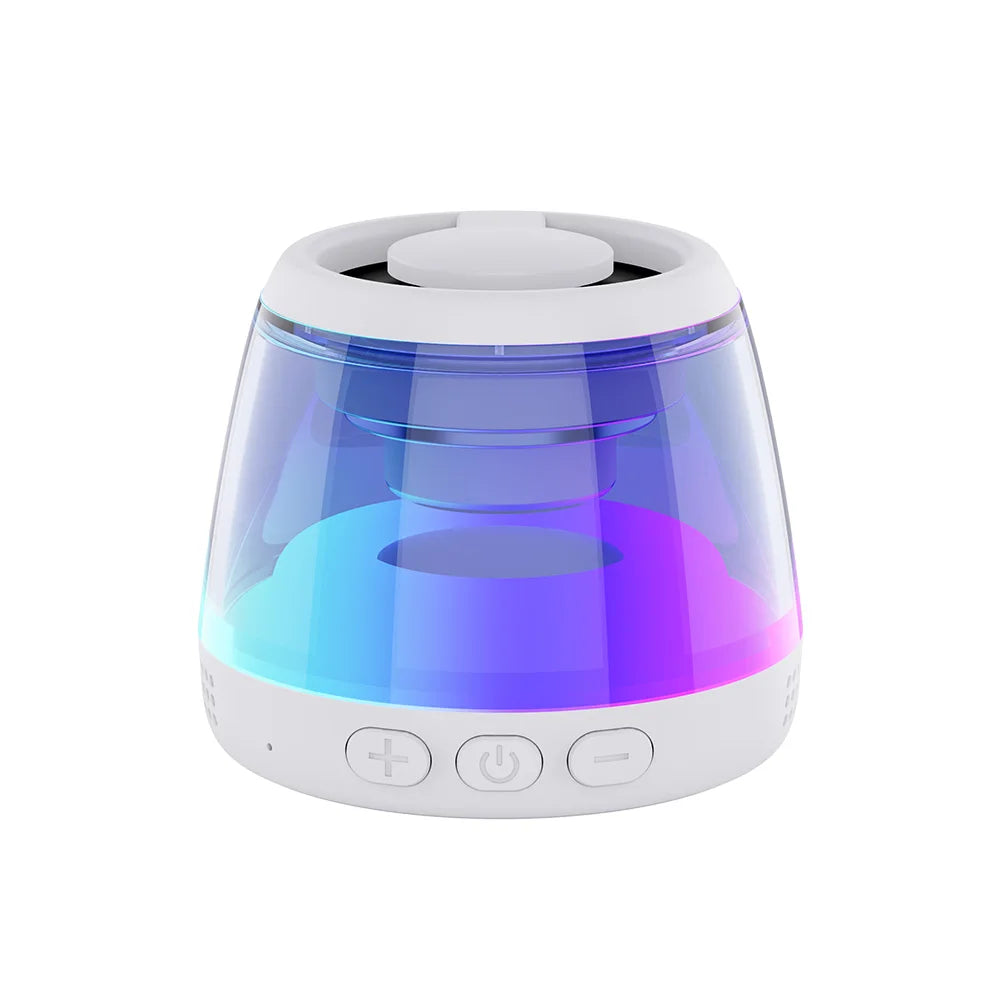 Altavoz para juegos con soporte magnético para teléfono inalámbrico: compatible con MagSafe y Android, resistente al agua IPX5, iluminación RGB, montaje en superficie metálica