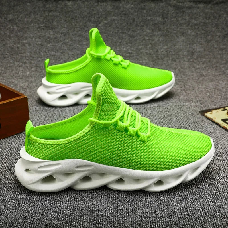 YRZL medias zapatillas de deporte para hombre, zapatos casuales de moda, zapatillas deportivas ligeras de punto transpirable para exteriores, zapatillas para caminar con amortiguación
