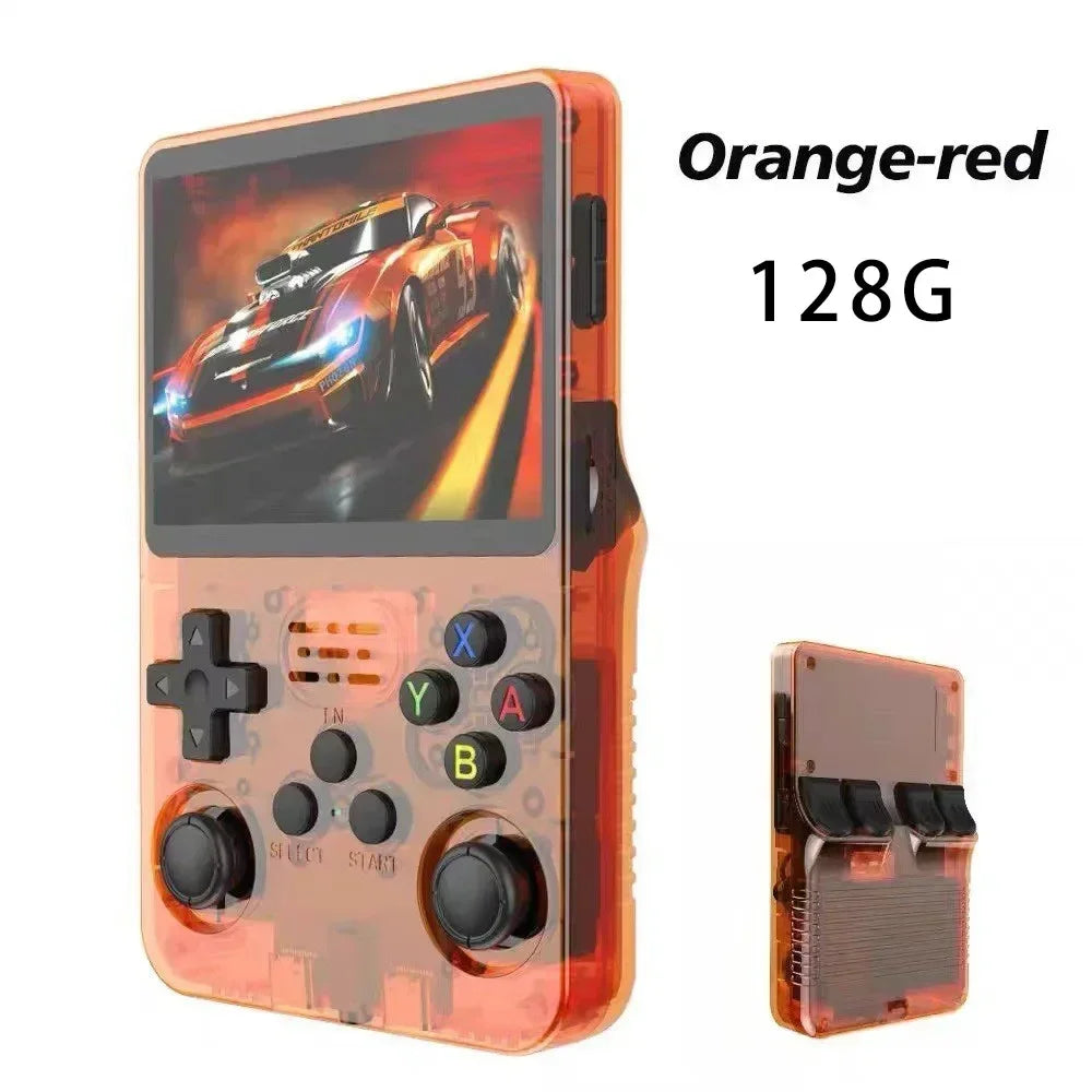 Consola de Juegos Portátil Retro R36S, Pantalla IPS de 3.5 Pulgadas, 64GB o 128GB