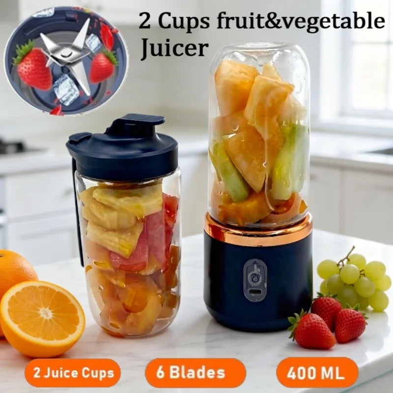 Mini Licuadora Portátil USB Recargable 400ml