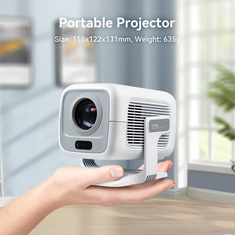 Proyector DITONG X3Plus HD Nativo 1080P Compatible con 4K WIFI6 BT5.4 Android Mini Proyector Portátil LED Proyector de Video para Cine en Casa